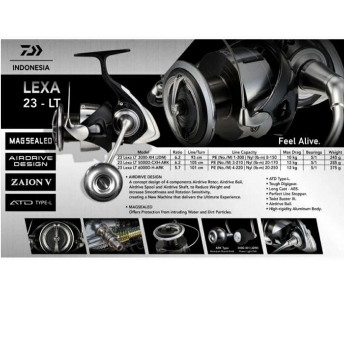 REEL DAIWA LEXA 2023 LT 5000D-CXH-ARK / 3000-XH(JDM) - ORIGINAL