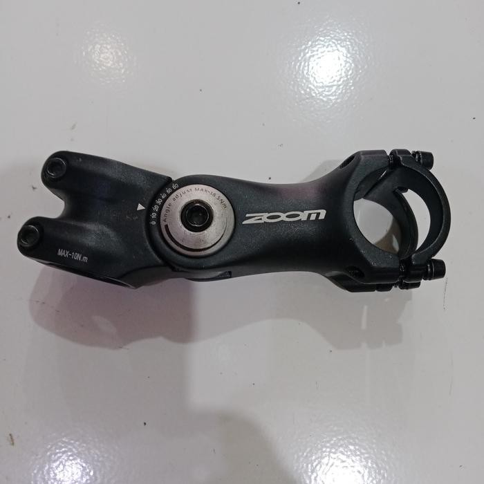 stem/ kepala stang sepeda mtb adjustable bahan alloy OS 31,8 mm mrek zoom