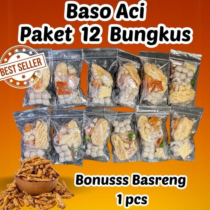 

Baso Aci Isi 12 Pcs / Baso Aci 12 Pcs / Baso Aci Paket 12 Bungkus / 12 Baso Aci Paket Termurah Food