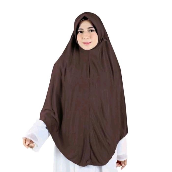 SURCA Hijab Kerudung Serut Pita Rabbani Kw Xxl Jumbo Syar'I Kaos Pe Premium - Model Random -