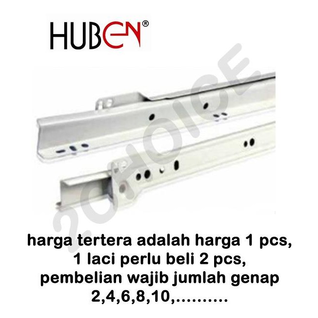 PREMIUM rel laci huben 35cm putih / rell laci putih 35 cm huben RLH 35