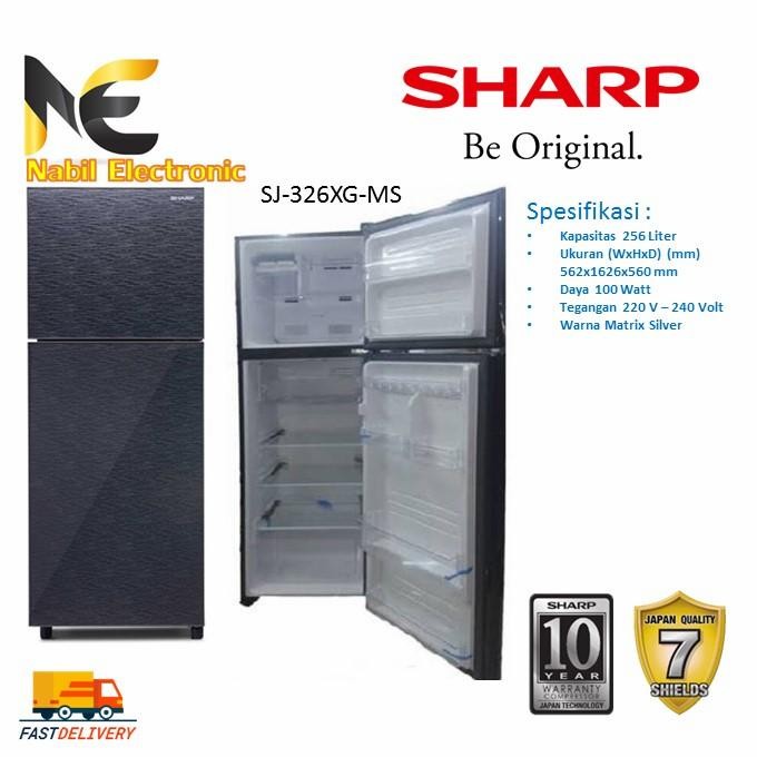 Kulkas Sj-326Xg-Ms