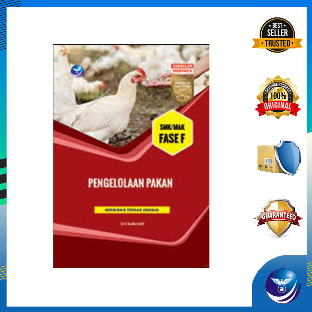Penerbit Andi - Buku Agribisnis Ternak Unggas Eleman Pengelolaan Pakan SMK/MAK FASE F Kurikulum Merd