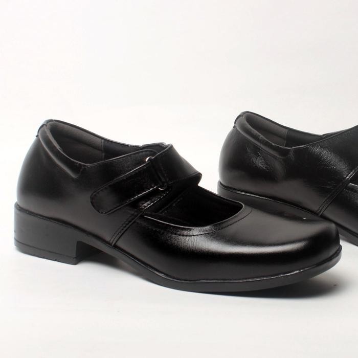 Sepatu Pantofel Formal Wanita Rasheda Pk Big Size Hitam Heels Shoes