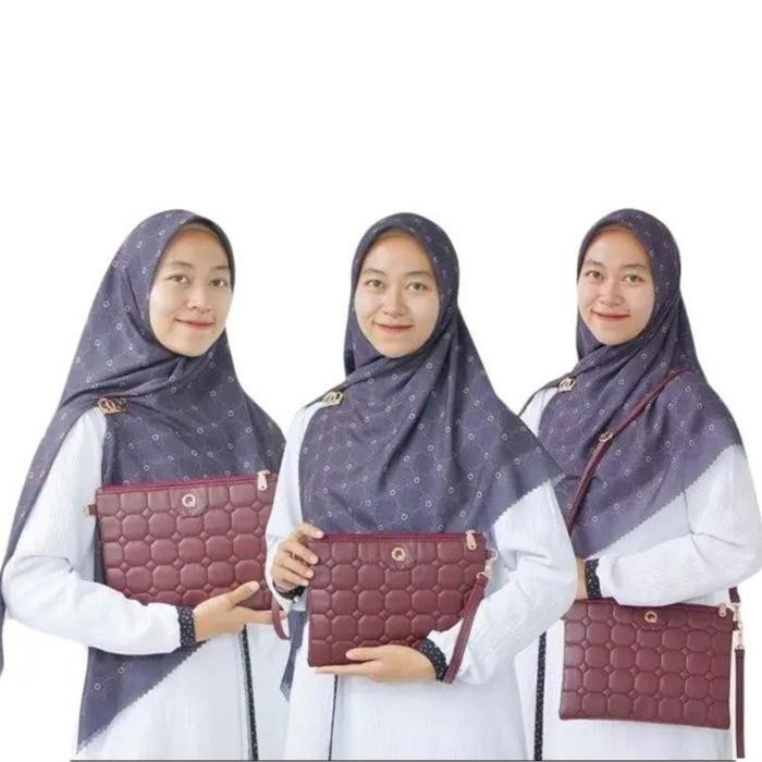 Quinta Luna Hand Bag Sling Bag Cantik Uk. 26x19 Cm Tas Terbaru Spesial Quilting Selempang Wanita