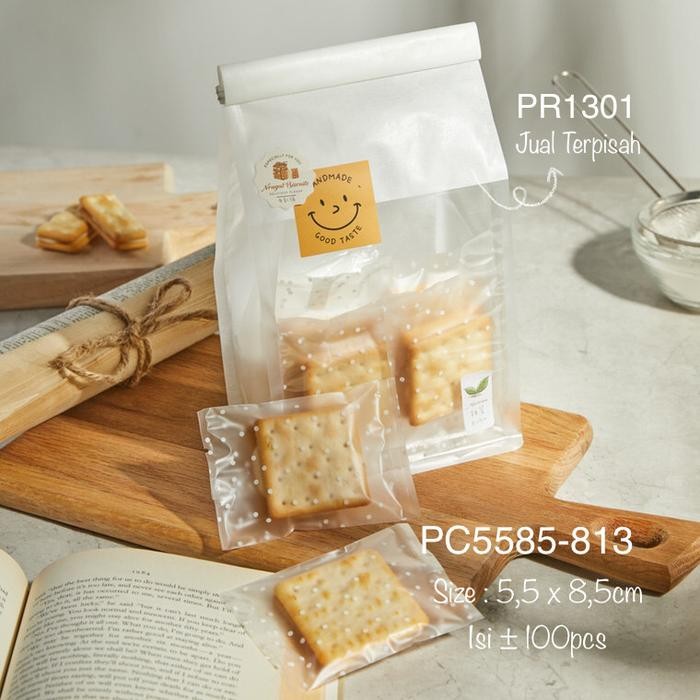

OR6T Plastik Cookies/ Nastar Pc5585813 Motif Doff Bintik