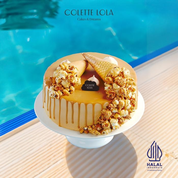 

OR6T Kue / Cake Colette Lola Popcorn Caramello - Round 20Cm