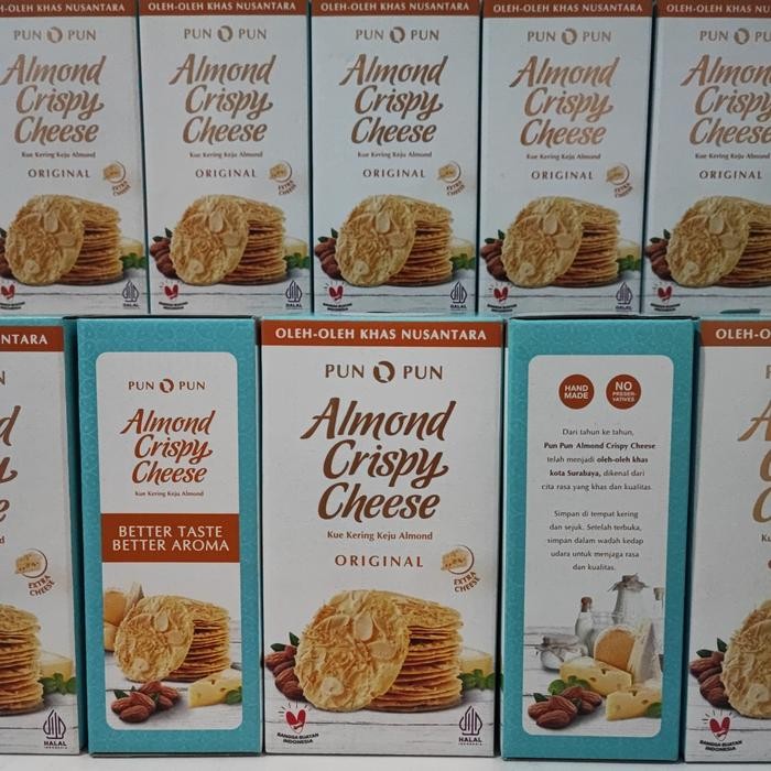 

OR6T Almond Crispy Cheese Surabaya Kue Kering Keju Almond Original Pun Pun