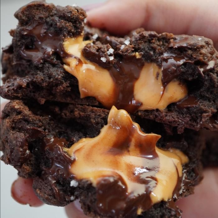 

OR6T Double Dark Chocolate Peanut Butter Chocolate Chip Cookies