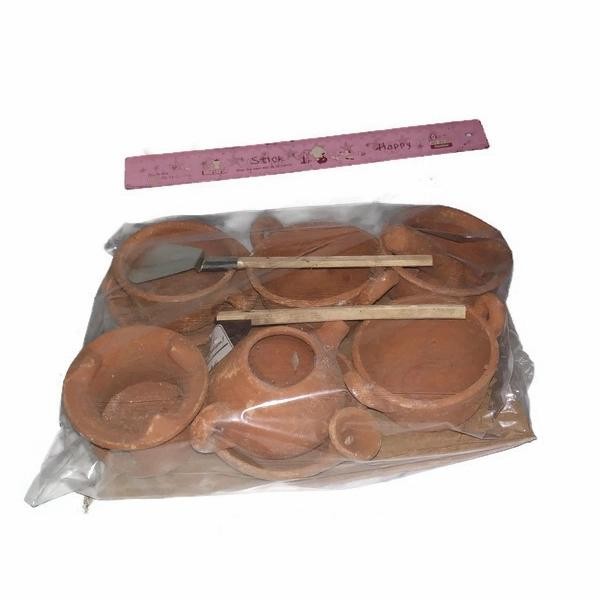 (Allthebest) Kichen set mainan anak perempuan / alat masak masakan tanah liat