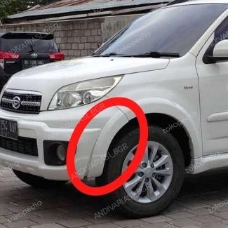 Sambungan SATUAN over fender bemper RUSH TERIOS TX ADVENTURE model ori