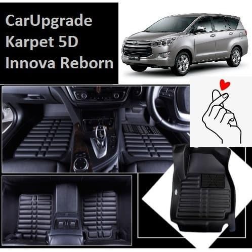 Innova Reborn 5D car mat karpet premium 5D black Diamond plug and play