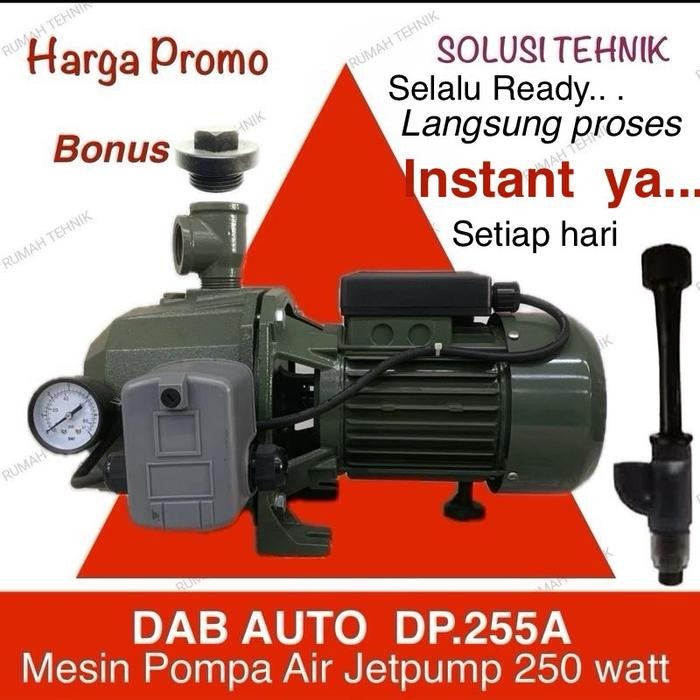 DABAUTO DP 255A pompa air sumur dalam otomatis jet pump