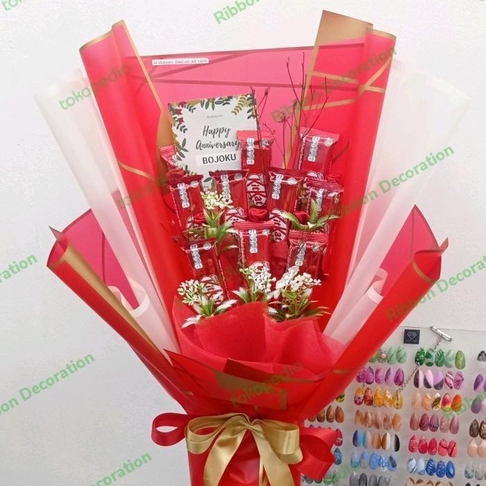 Bucket Snack / Handbouquet Kitkat / Coklat Kitkat Valentine