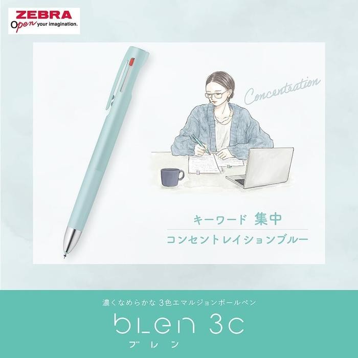 

Zebra Blen 3C By Nendo Salon De Lumiere 3 Color Multi Ballpoint Pen 0.5Mm Pulpen Limited Edition