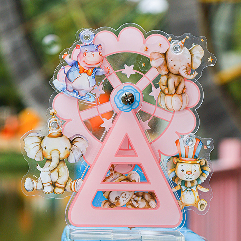 

6Style 10Pcs/bag Starlight Amusement Park Theme Stickers Creative Handbook Material DIY