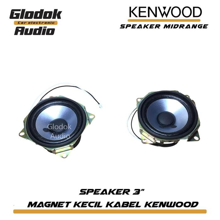 Speaker mini kenwood 3 inch 4 - 8 ohm 30 watt Speaker Bass Vocal kabel / 1pc