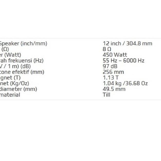 speaker acr 12 inch 12500 original