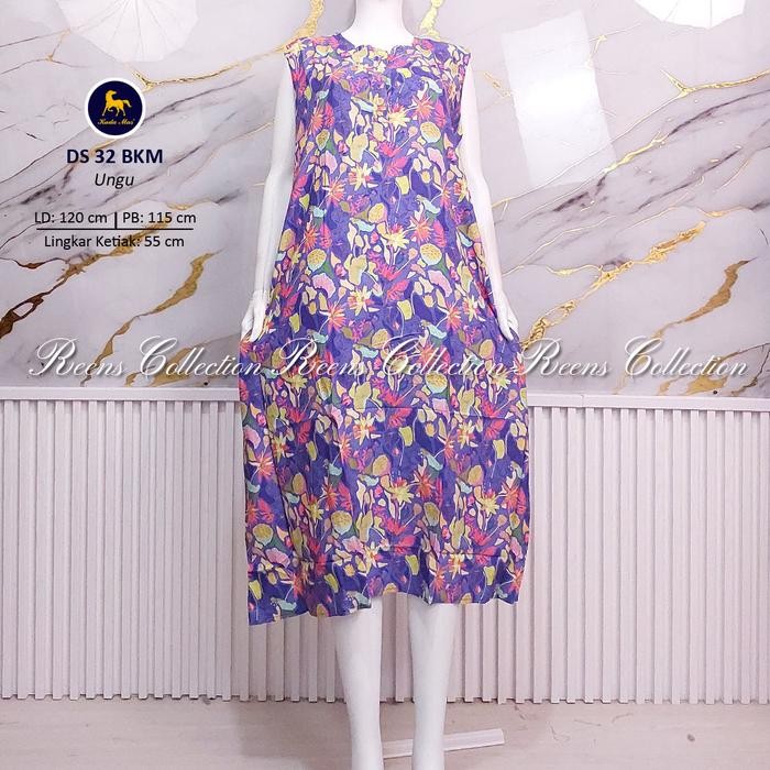 5ZBX Daster 32 Batik Kuda Mas Ld 120Cm Daster Yukensi Kancing Depan Busui