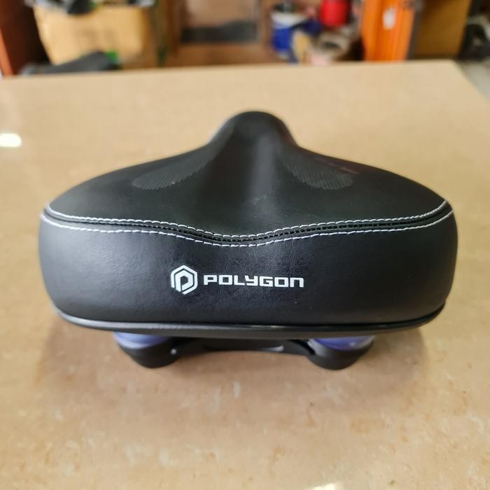Sadel Gel Comfy Polygon Plus Per Double Sepeda Gunung Mtb Lipat Saddle