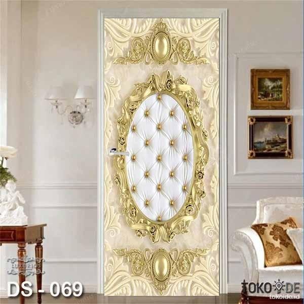 Wallpaper Custom Pintu Wallpaper 3D Pintu Motif Klasik Hiasan Kamar
