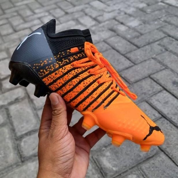 Sepatu Bola Puma Future Z Orange Black 1.1 Fg - Sepatu Soccer Puma