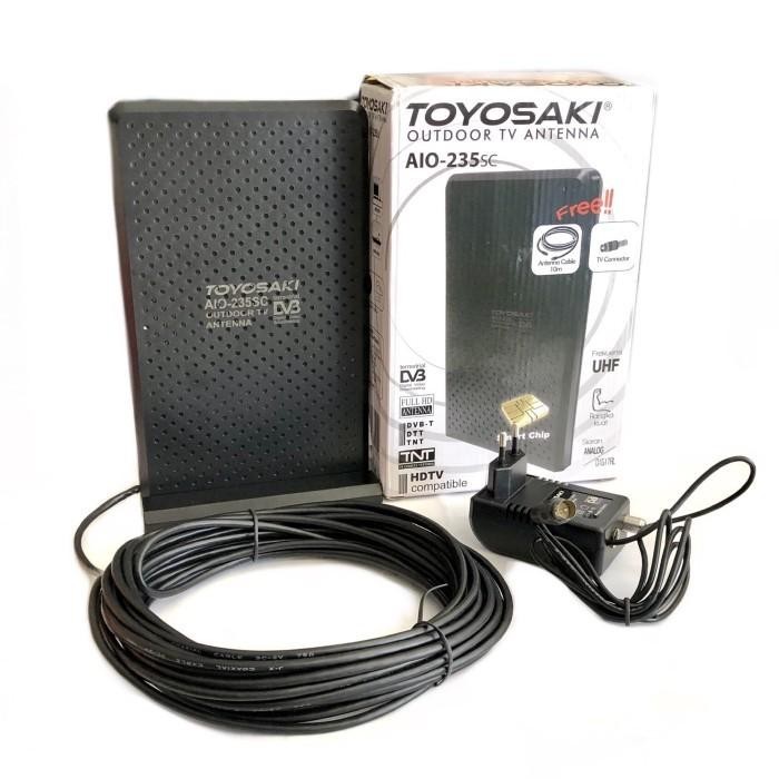 Paling Baik Antena Tv Digital Toyosaki Aio 235 Antena Tv Indoor/Outdoor + Booster Termurah