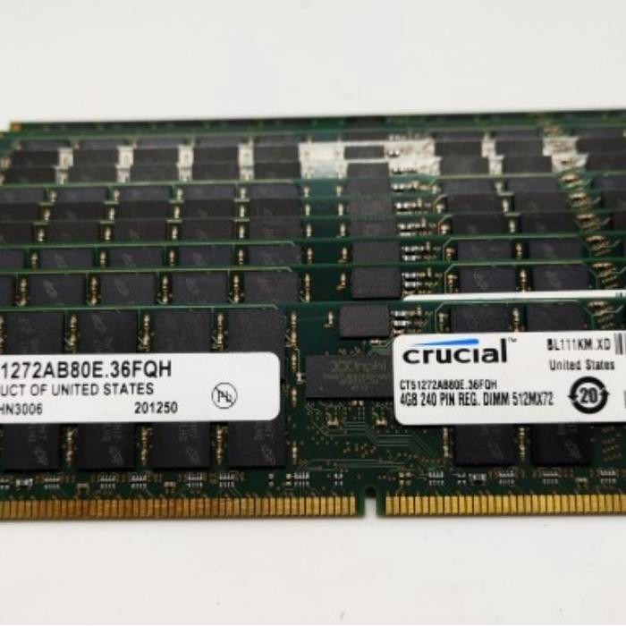 Ram server 4gb pc2-6400 Crucial Technology CT51272AB80E 240 pin DiMM