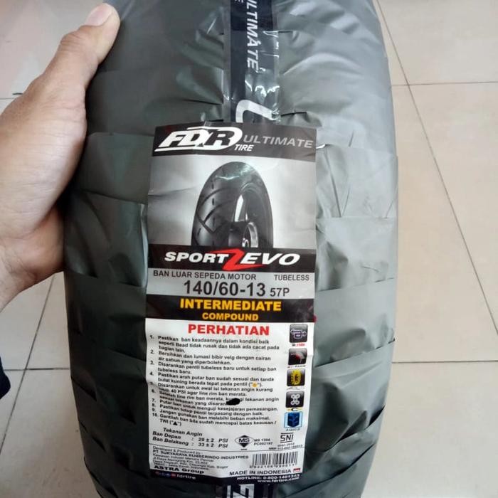 BAN LUAR FDR SPORT Z EVO UKURAN 140-60 RING 13 TUBELESS