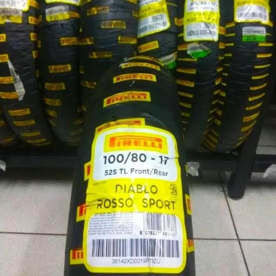 Ban Pirelli Diablo Rosso Sport ukuran 100/80 ring 17