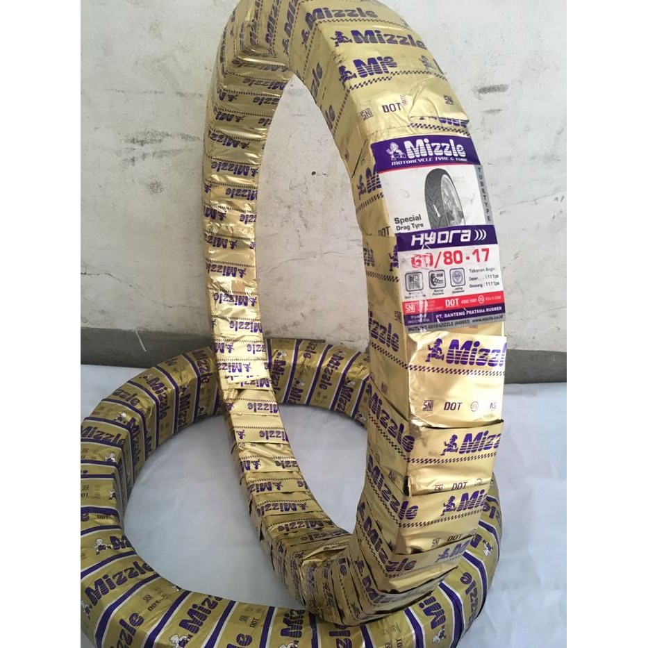 BAN LUAR MIZZLE HYDRA 60/80-17 Drag/Soft Compound tubetype