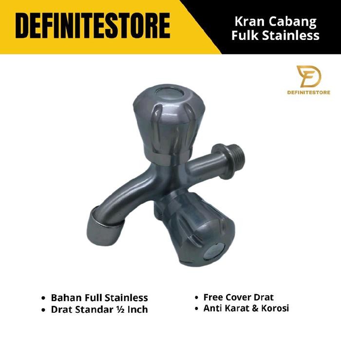 Terbaru - Kran Keran Kran Air 1/2 Inch Kran Air Kran Shower 2 Cabang Kran Engkol Kran Shower Kran