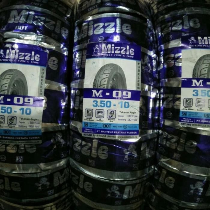 BAN LUAR MIZZLE UKURAN 350 RING 10 VESPA 2 TAK