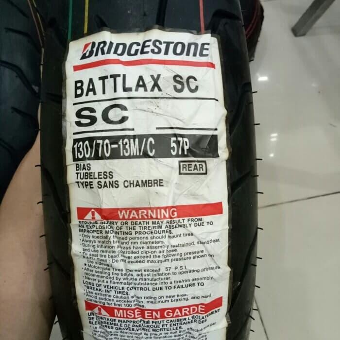 BAN LUAR BATTLAX SC UKURAN 130 / 70 RING 13 NMAX