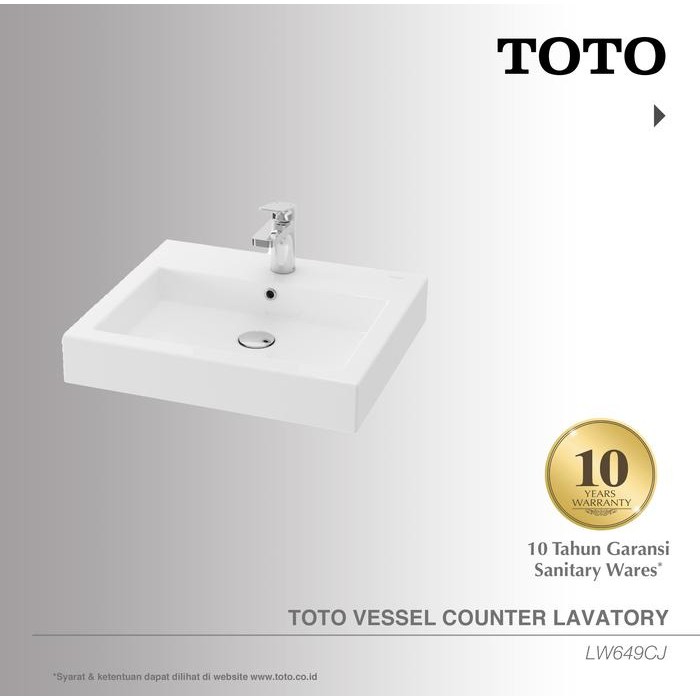 Toto - Toto Wastafel Lw649Cj Wastafel - Wastafel Cuci Tangan - Lavatory