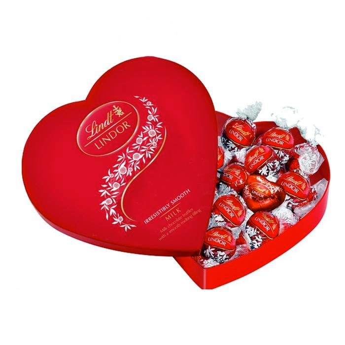 

4ZMI Lindt Lindor 96Gr Swarovski Heart Chocolate Coklat Box Love Valentine 100Gram Lind