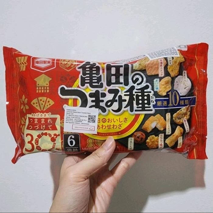 

4ZMI Kameda Seika Tsumamidane 130Gr Japan Mixed Rice Crackers - Nonhalal