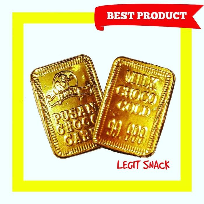 

4ZMI Coklat Batang Emas / Cokelat Batangan Mas / Gold Bar Chocolate 50 Pcs