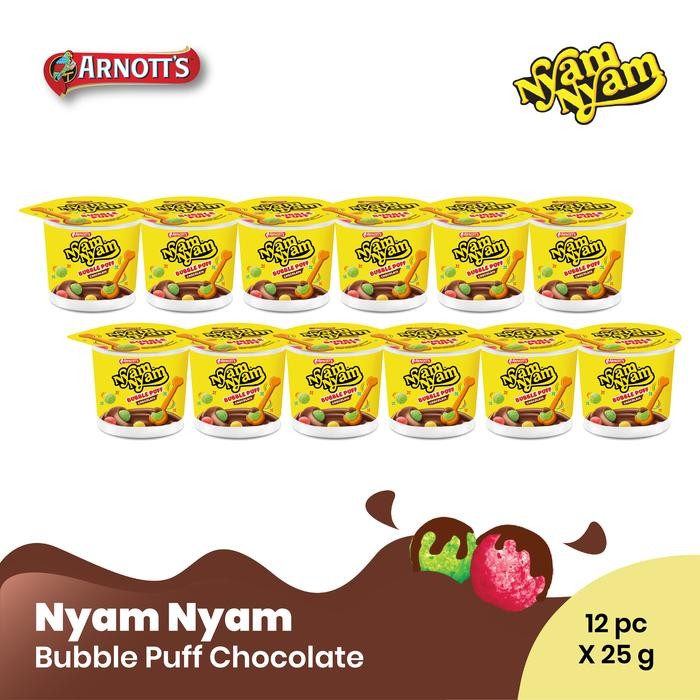 

ND2L Nyam - Nyam Bubble Puff Chocolate Pack - 12 Pcs