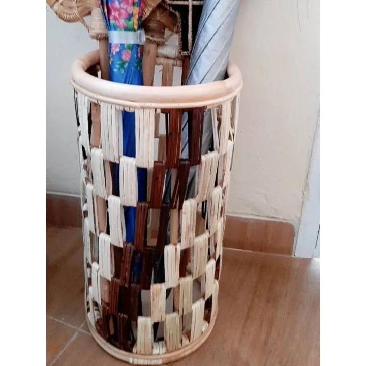 Vas Rotan / Tempat Payung Rotan Estetik/ Tempat Penyimpanan Payung