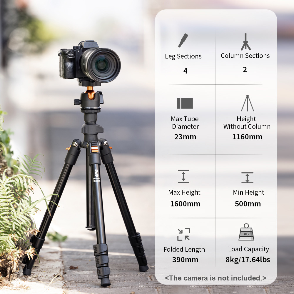 K&F CONCEPT Camera Tripod Stand for DSLR Cameras  Photography Tripod