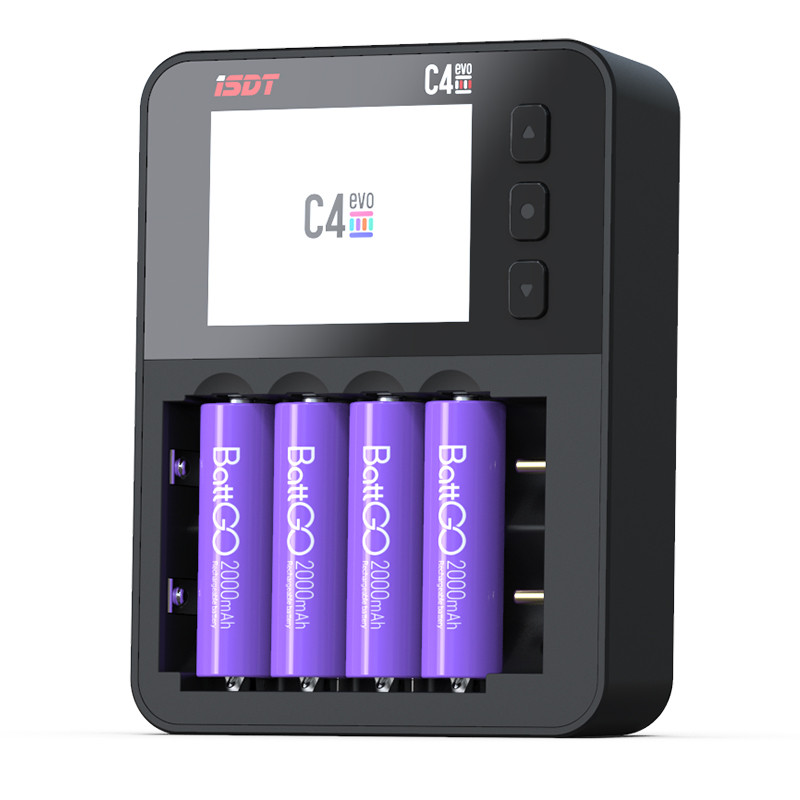 Spot ISDT C4 EVO Battery Charger For 18650 26700 AA AAA Cylindrical