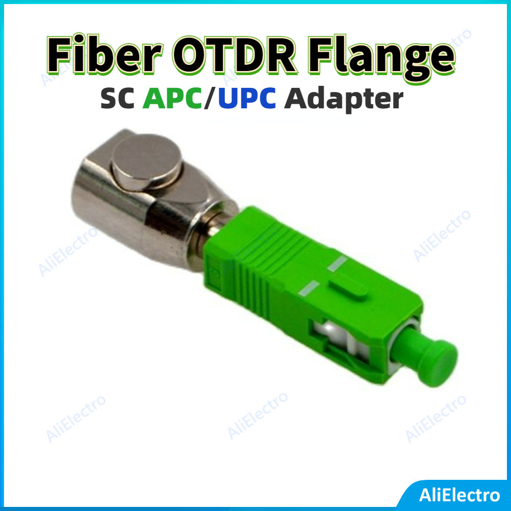 NEW SC APC/UPC Optical Connector Circular Bare Fiber Flange Temporary Adapter OTDR Test Fiber Couple