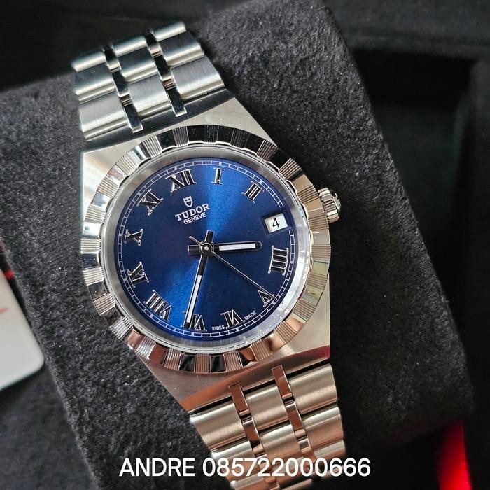 ASLI Jam Tangan Tudor Royal Blue Roman Dial 34 MM Automatic REF.M28400-6 READY STOCK
