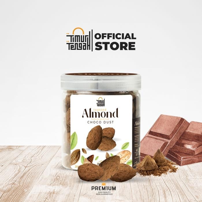 

IOI2 Kacang Almond Choco Dust 250 Gr Timur Tengah High Quality Food Snacks