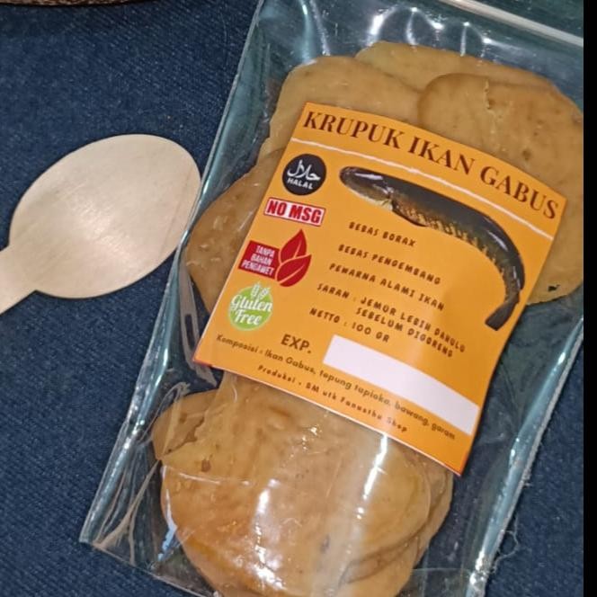 

IOI2 Kerupuk Ikan Gabus 100 Gram Non Msg No Pengawet