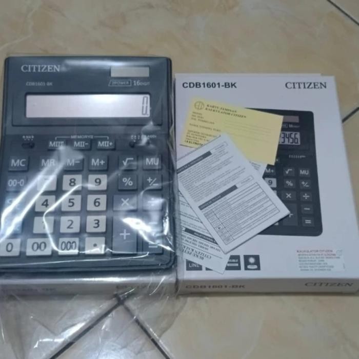 

CITIZEN SDC 1601-BK CALCULATOR DESKTOP/KALKULATOR MEJA /KANTOR 16 DIGIT