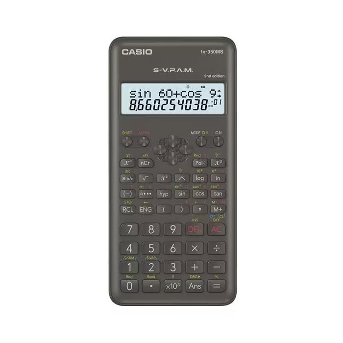 

KALKULATOR SEKOLAH/KULIAH SCIENTIFIX CASIO FX-350MS 2ND EDITION