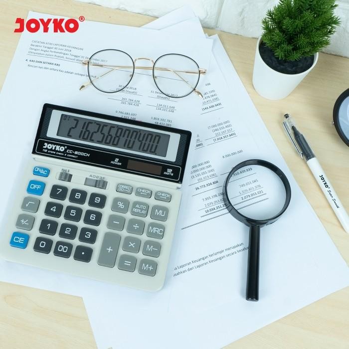 

CALCULATOR KALKULATOR JOYKO CC-800CH 12 DIGITS CHECK CORRECT