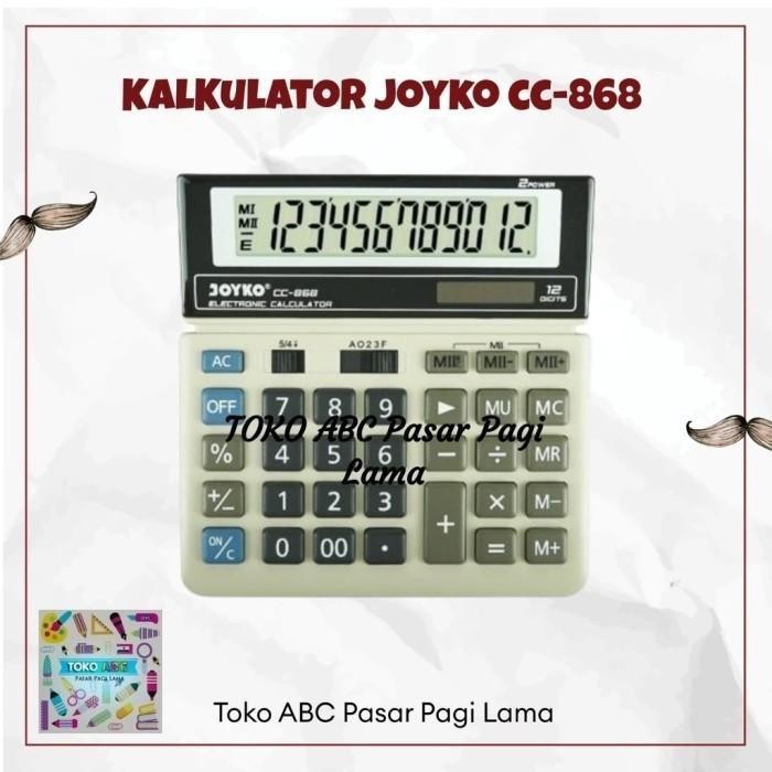 

KALKULATOR JOYKO TIPE CC-868